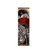 Japanese Samurai Ukiyoe Scroll Poster Canvas Poster with Wooden Hanger Wall Art Living Room Bedroom Home Decor Scroll Painting
