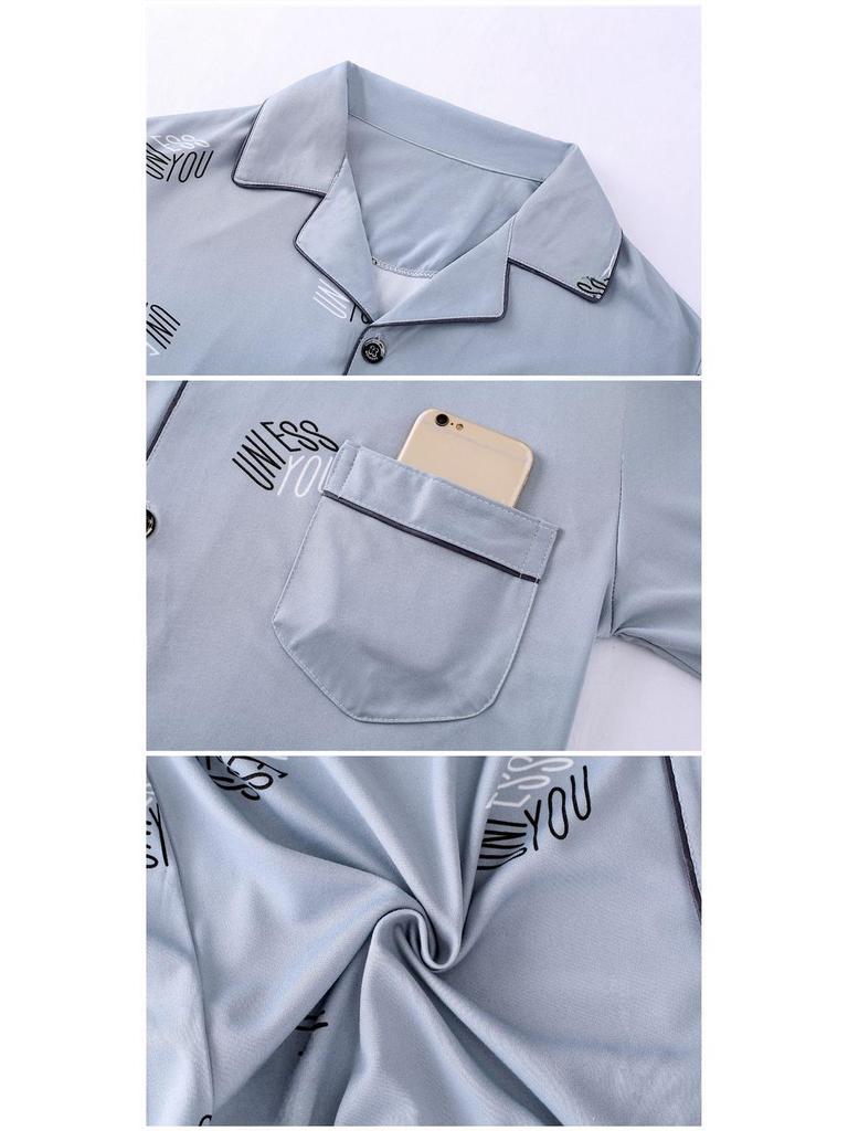 100% высококачественная мужская пижама - с длинным рукавом, повседневная коллекция весна/осень 2023 для молодежи и людей среднего возраста