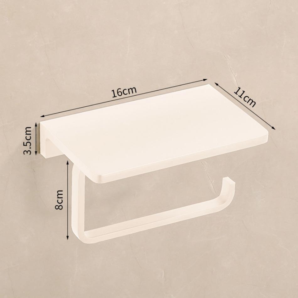 Держатель для бумаги с полкой, черный, серый, белый, алюминиевый, для ванной, кухни, туалета, держатель для рулонов бумаги с полками для телефона, держатель для хранения салфеток