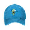 Винтажная Бейсболка Gir Loves Tacos Invader Zim Унисекс Женская Потертая Джинсовая Кепка Snapback Для Активного Отдыха Регулируемые Кепки