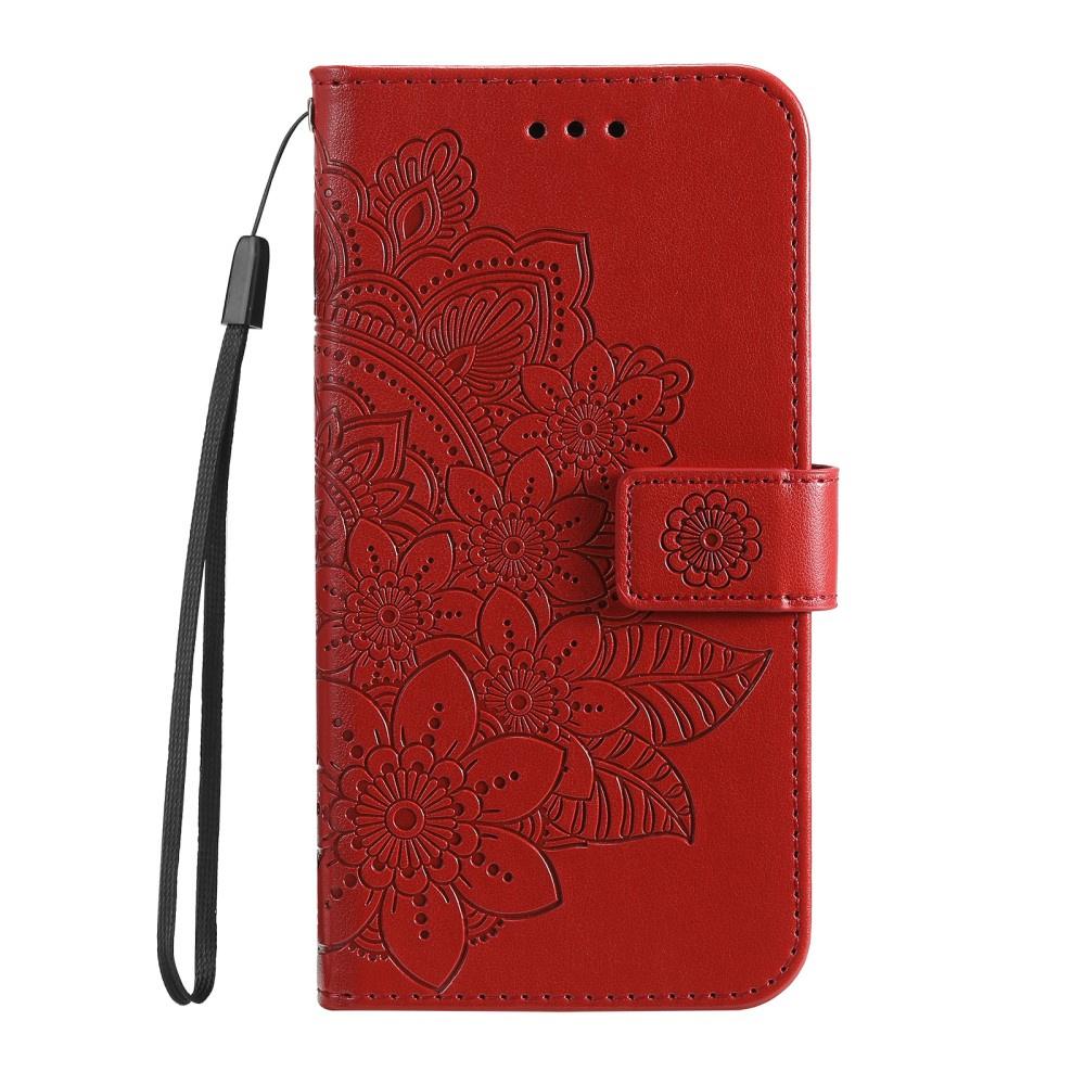 Samsung Galaxy A13 4G Flip Case, Mandala, Red