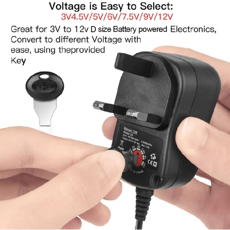 3in1 3V-12V Power Supply LR6 AA Battery Eliminator for Remote Controls LED Lamps Toy Replace 2-8pcs AA 1.5V Battery