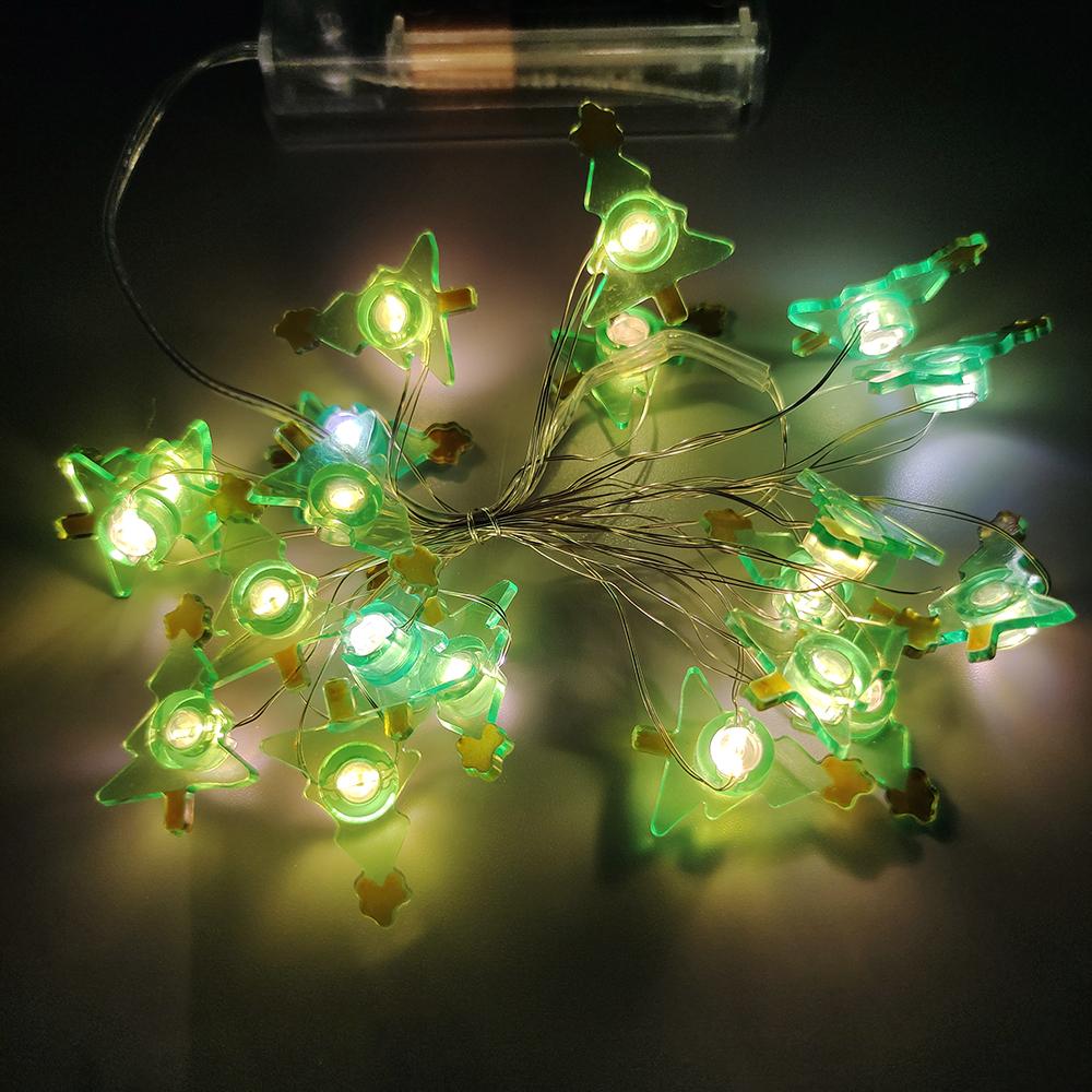 2M 20Leds Christmas Light String Santa Claus Snowflake Led Light Xmax Garland Light Ornament Kids Gift Christmas Decoration 2024