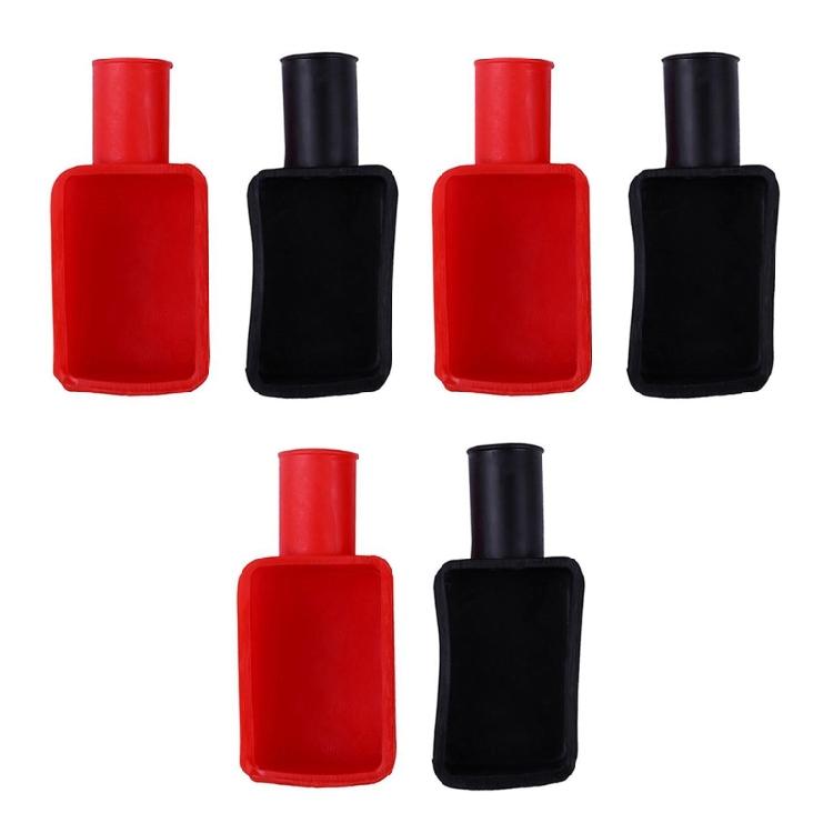 6 шт. Крышки клемм аккумулятора, Колпачки клемм аккумулятора Мягкая резина Положительные Отрицательные Изолирующие Крышки шпилек