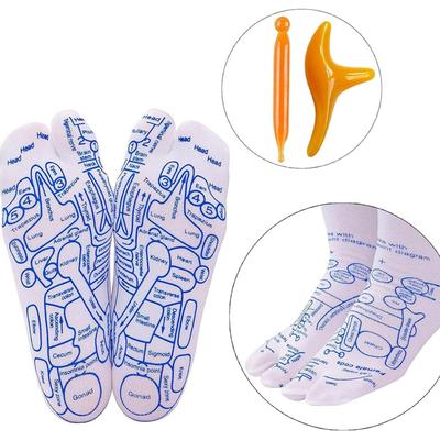 Носки для акупунктуры, массажные носки для ног, набор, снимающие усталость, рефлекторные носки для ног