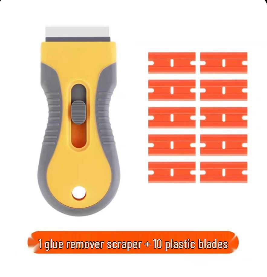 Многофункциональная двусторонняя очищающая лопатка и скребок для нанесения автомобильной пленки и обеззараживания