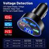 66W PD Car Charger QC3.0 Fast Charging Car Cigarette Lighter Plug 5 Port Car Charger Flash Charge with Digital Display