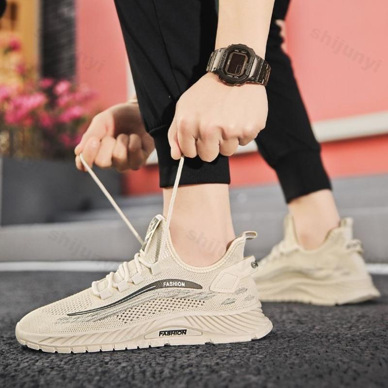 Men's Summer Casual Shoes 2025 Mesh Breathable Anti Slip Soft Bottom Lightweight Sneakers Fashion Comfortable Sports Shoes