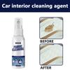 100 мл чистящее средство для салона автомобиля, тканая ткань для фланца автомобильного сиденья, безводный сильный чистящий спрей, средство для чистки ковров