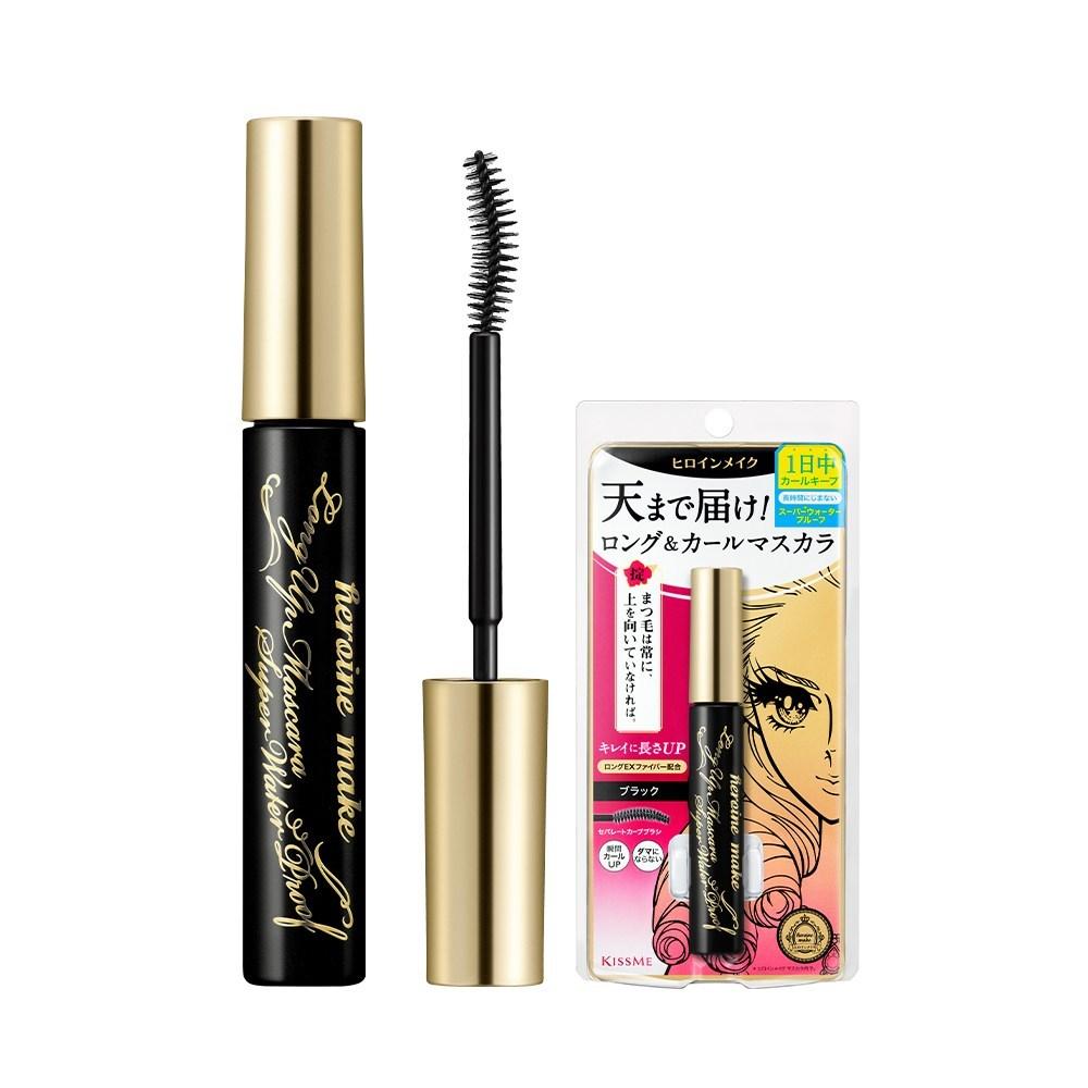 Heroine Make Long Up Mascara Super Waterproof, 01 Deep Black, 1 pcs