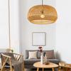 Vintage Chinese Style Pendant Light Rattan Handmake Hanglamp Living Room Dining Room Restaurant Cafe Hanging Lamp E27 Suspension