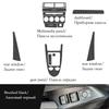Для Benz Mercedes SLK 2004-2010 Углеродное волокно АКПП Автоматическая коробка передач Салон автомобиля Наклейка Центральная консоль Мультимедиа Рычаг переключения передач Панель кондиционера