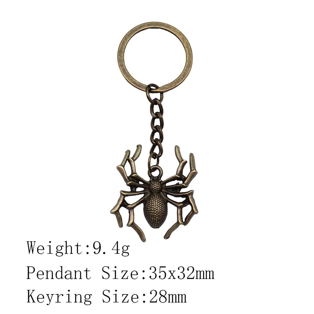 Брелок для ключей на Новый год в виде паука и летучей мыши, дешевые милые вещи, новые брелки