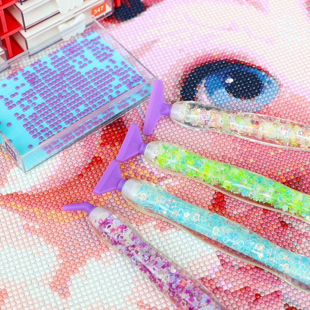 Embroidery Diamond Painting Pen Kit Art Pens 5D Diamond Painting Tool Practical Point Drill Pens
