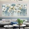 Modern Floral White Blue Watercolor Posters Wall Art Canvas Painting Prints Pictures Living Room Interior Home Decoration