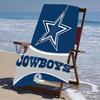 Beach Towel with Dallas Cowboys Pattern - soft,absorbent,machine washable Lightweight&Modern,swimming,Travel Essentials