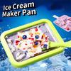 Форма для мороженого с 2 скребками, тарелка для замороженного йогурта, многофункциональная тарелка для холодных жареных десертов, аппарат для жареного мороженого