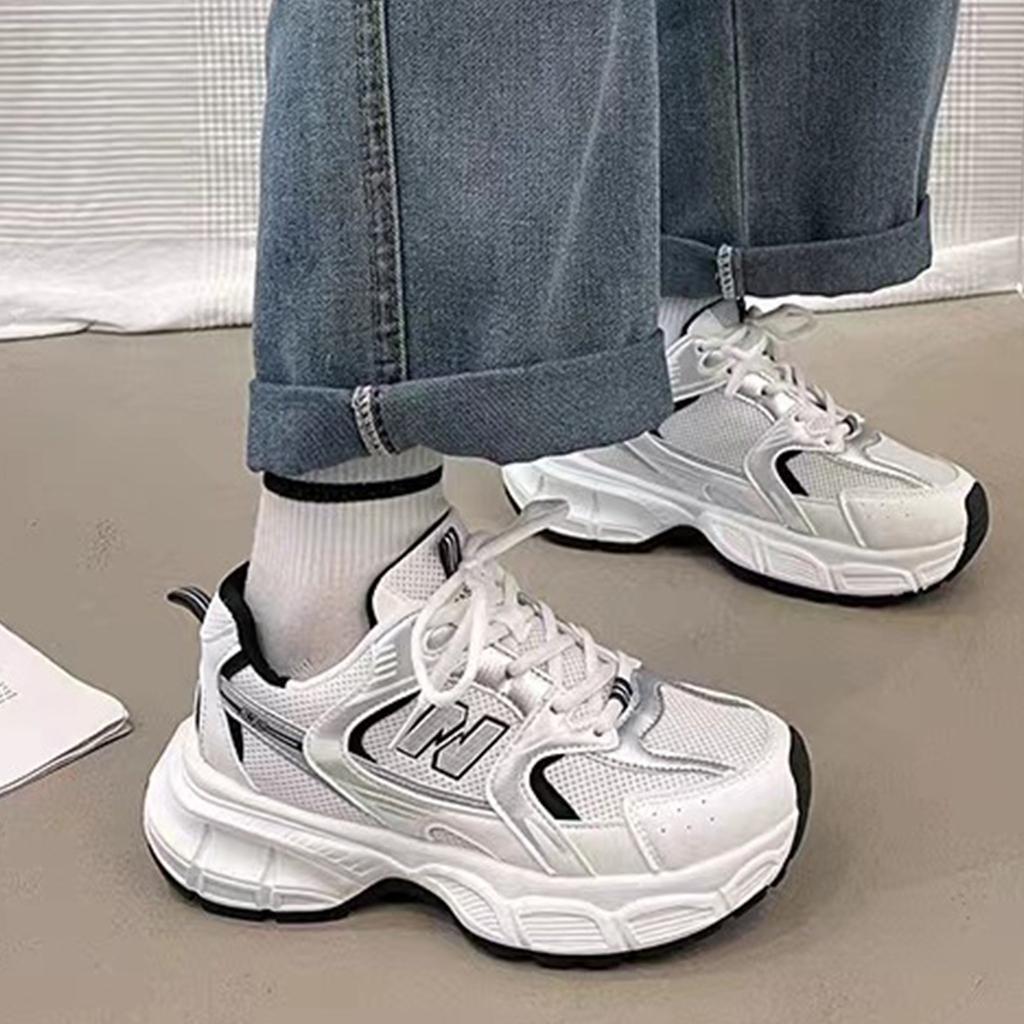 Fashionable Casual Sports Shoes For Children, Versatile, Thick Soled, Breathable, Lightweight, Running Shoes