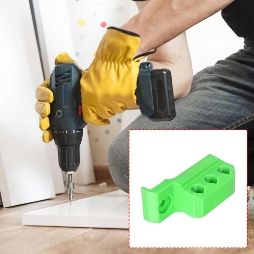Belt Clip Impact Driver Bit Holders 1/4 Inch Bits Screw Hole Mounted Holder Workshop Use