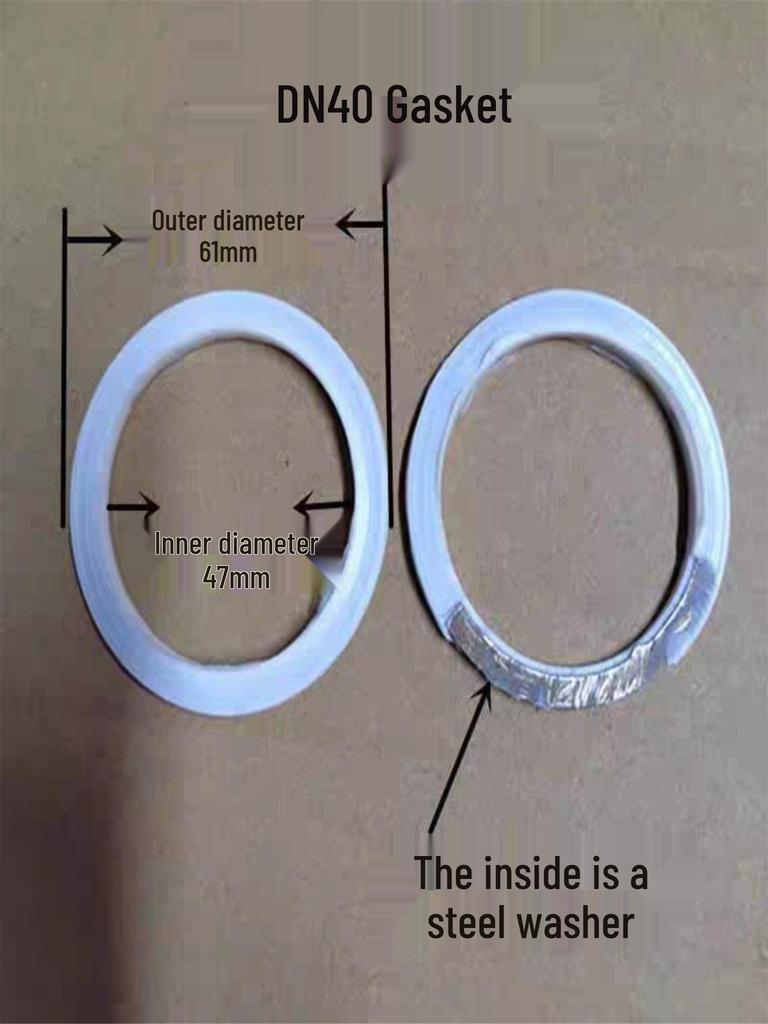 Cast Iron Radiator DN40 Sealing Ring with Steel Wire, Threaded & Flat Thickened Gasket