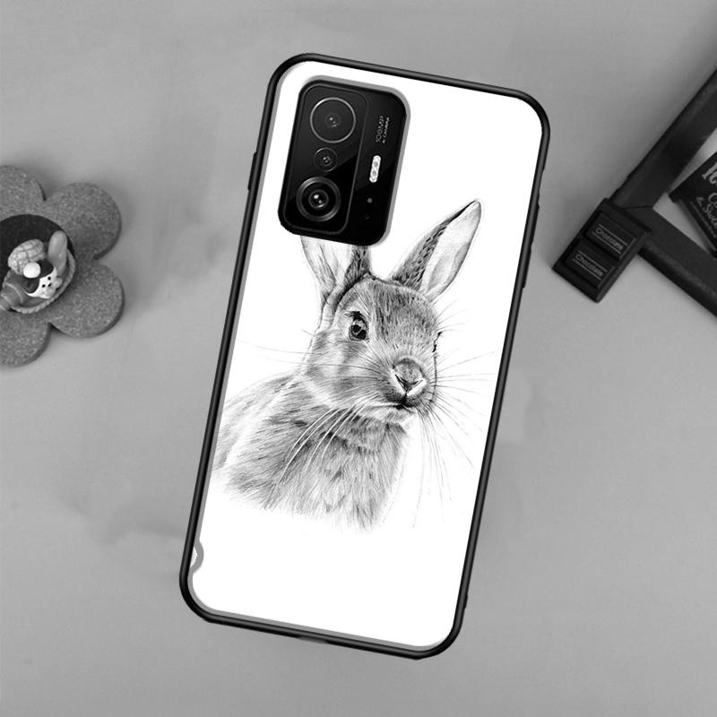Мультяшный Чехол Кролик Банни Для Xiaomi 13 14 Ultra 11T 12T 13T 14T Pro POCO X7 Pro X3 X5 X6 F3 F5 F6 M6 Pro