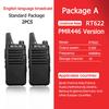 2 шт. Мини-рация Pmr 446 Портативная двухсторонняя радиостанция Ht Ptt Walkie-talkies Rt622 Портативная радиостанция для охоты, кафе Rt22