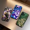 Чехол для телефона N-JoJo's Bizarre Adventure Для iPhone 17 16 15 14 13 12 Max Plus Силиконовый Черный Чехол