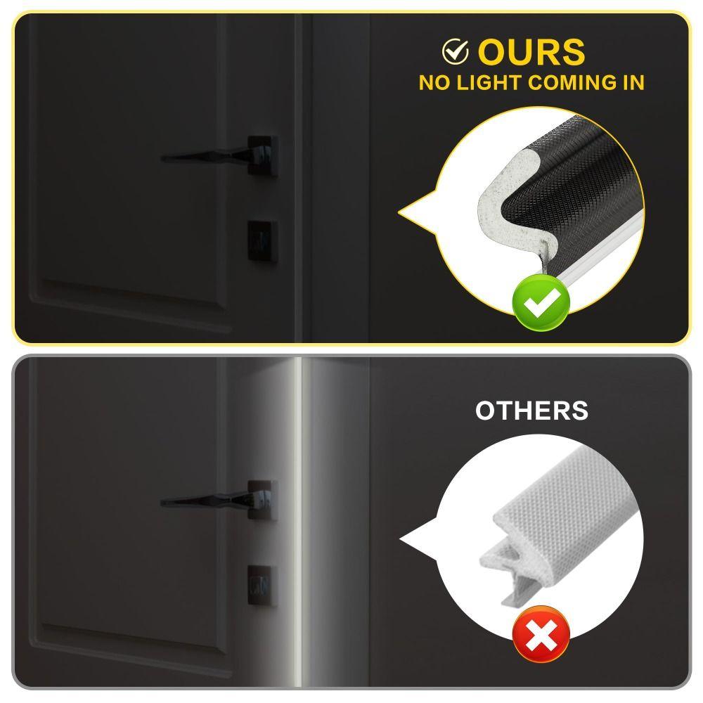 Q-Shaped Foam Door Seal Strip Noise Cancelling Exterior Door Weather Stripping  Window