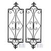 2pcs Wall Sconce Candle Holder Hanging Iron Wall Candle Sconce Holder Wall Decorations for Living