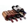 Solid Wood Double Layered Wine Rack Wine Bottle Display Rack Ornaments Restaurant Bar Tabletop European Style Red Wine Rack