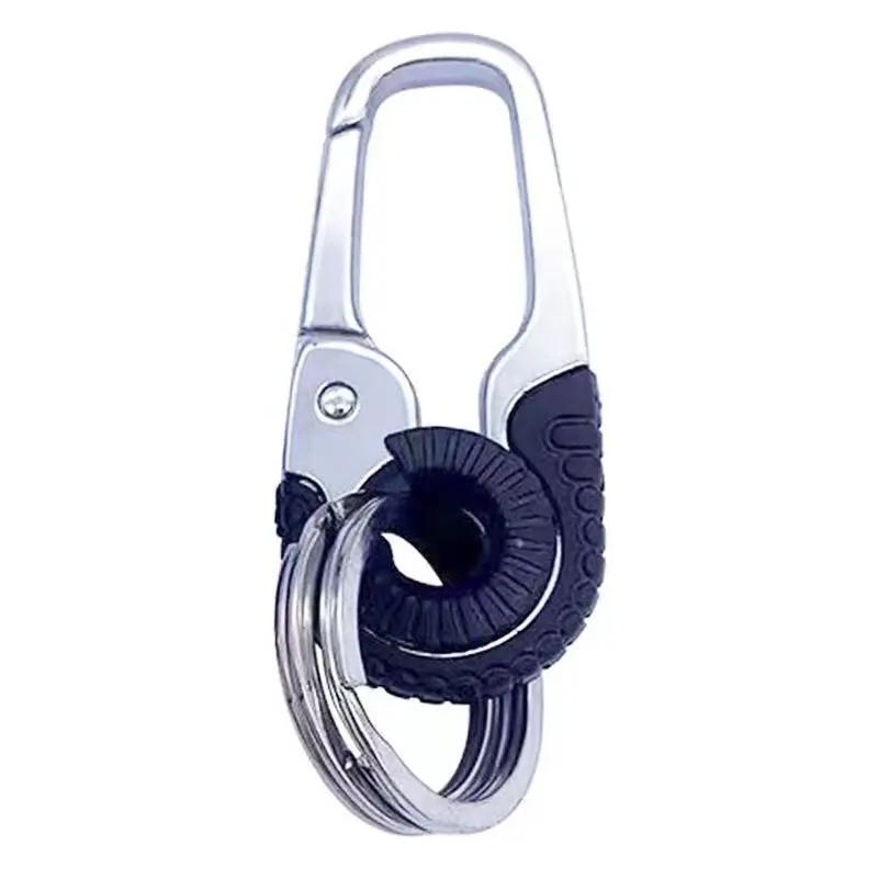 Мужской брелок металлический нержавеющая сталь бизнес поясной подвесной автомобильный брелок кольцо для ключей Аксессуары