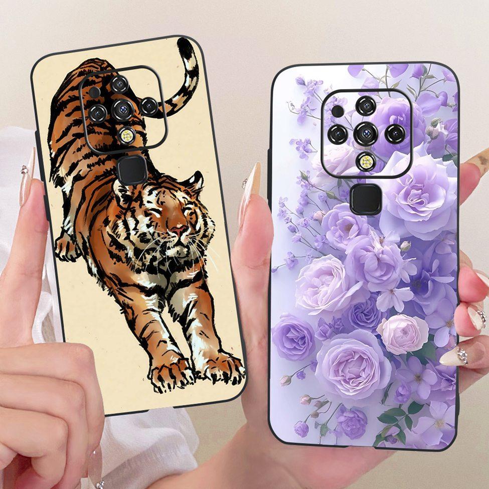 For Tecno Camon 16 CE7 CE7j CE9h Case For Tecno Camon 16 Pro Cover Cute Cat Fashion Butterfly Painted Casing