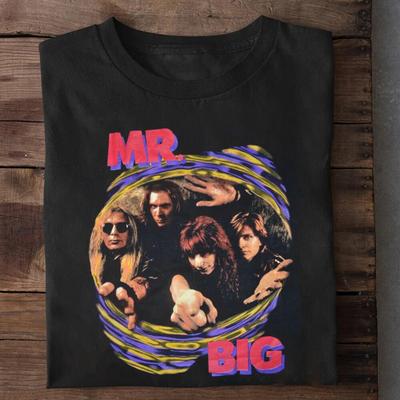 Винтажная футболка Mr Big Подарок для фанатов Мужская S-235XL Футболка Bts_107.28 Бесплатная доставка Унисекс Футболка