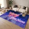 Custom Name Crystal Velvet Rug,Taylor Swift Comfortable Anti Slip Floor Mat For Room Decoration