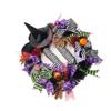 Halloween Horror Ornament Wreath Door Hanging Decoration Bow Witch Hat Leg Wreath Carnival Party Gifts Home Halloween Decor