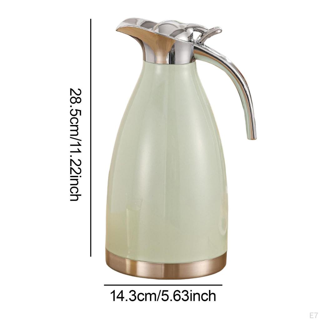 2.0 L Insulated Stainless Steel Coffee Carafe Double Walled 5.6x11.2inch Water Kettle for