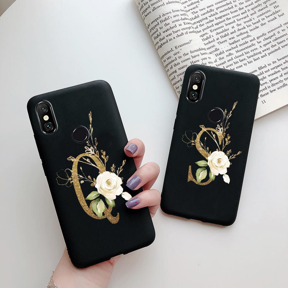 Чехол для Xiaomi Mi A2 A 2 Lite A1 A 1 MiA2 MiA1 с милыми буквами, силиконовый бампер из ТПУ, мягкая задняя крышка для Xiaomi Mi 5X 6X, чехол для телефона