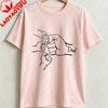 Unisexs Minimalist Dad Print Cotton TShirt with Fist Strength Fit Round Neck Casual Shirt Suitable for Gym Casual Attire Casual