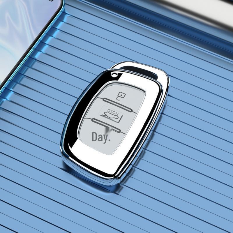 Чехол-брелок и цепочка с пряжкой для Hyundai Tucson 2015-2020 - Совместим с моделями Beijing 19 и 2018.