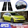 Для VW Volkswagen Golf 8 MK8 R-Line GTE GTD GTI ~2024 4 шт. Накладки на стойки кузова B C Центральная стойка Наклейки Аксессуары