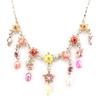 [A3354] - Pink 'Dance Step' Designer Necklace