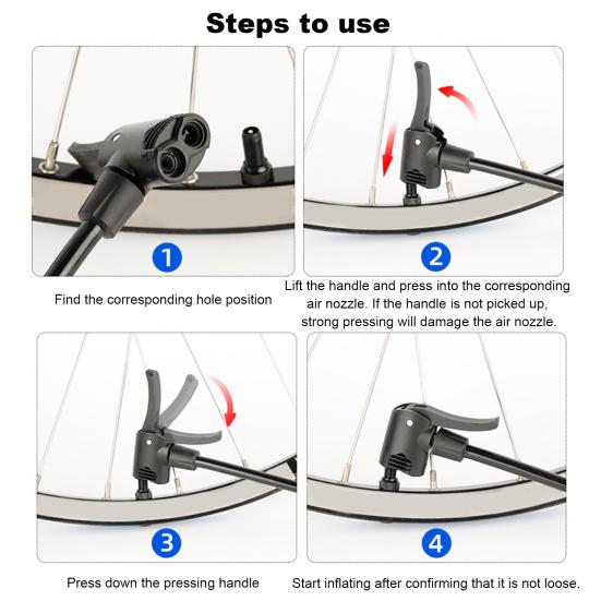 Bicycle Air Pump Extension Tube Extra-long Heat-Resistant Universal Bike Air Pump Connector Tire Inflator Nozzle Accessories