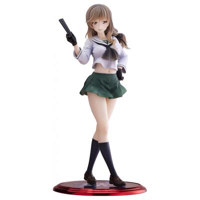 Wave Dream Tech Girls & Panzer Senshado Daisakusen Chiyo Shimada [Oarai Joshi] 17-масштабная готовая фигурка, окрашенная в ПВХ