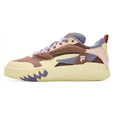 Удобные Универсальные Низкие Ретро Баскетбольные Кроссовки Женские кроссовки Светло-желтый Фиолетовый T12W413211FBP