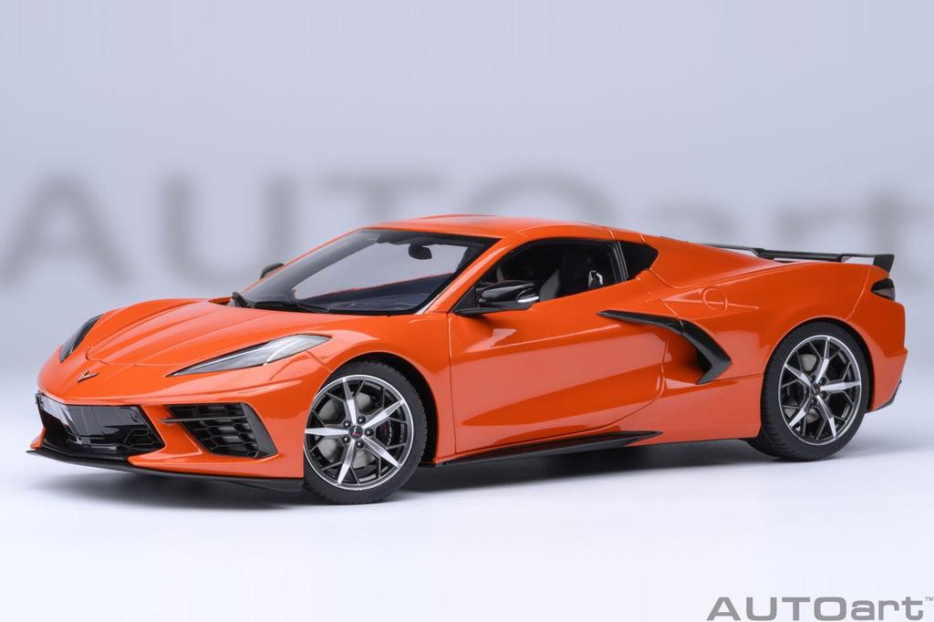 AUTOart Chevrolet Corvette Stingray Z51 Orange Finished Product 1/18 (C8)