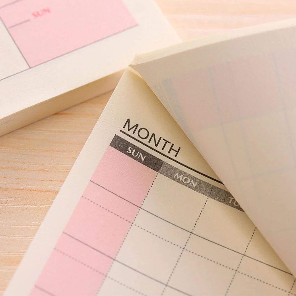To Do List Stationery School Supplies Notebook Daily Weekly Weekly Plan Month Planner Memo Pad