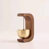 1Pcs Entrance Doorbell Shopkeeper'S Bell Wind Bell Door Opening Wooden Clock Reminder For Home Small Bell Decorations