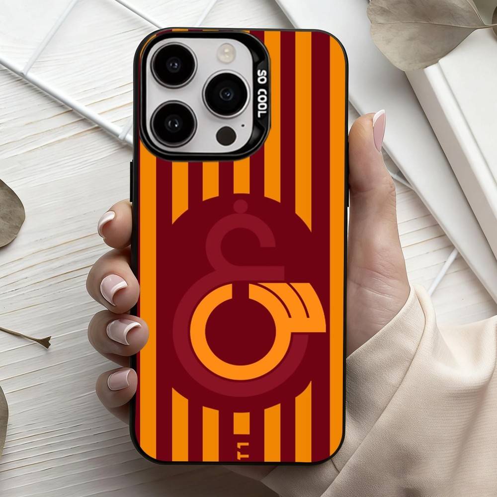 G-Galatasaray-y S-SK pattern-n 1905 Чехол для телефона для iPhone17,16,15,14,13,12,11 Plus,Pro Max Черный Конфетный Посеребренный Чехол