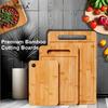 Premium Bamboo Kitchen Cutting Boards - Small, Medium, and Large Wooden Cutting Boards, the Perfect Christmas Choice