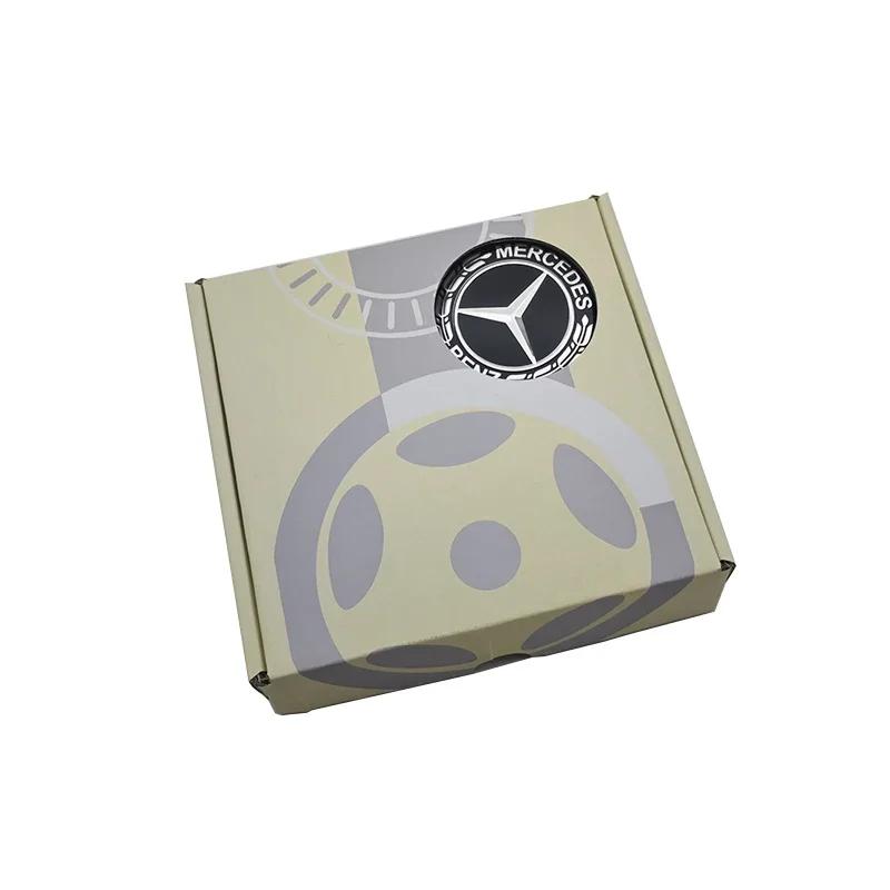 4pcs 75mm Car Wheel Hub Cover Caps Floating Center Caps for Mercedes Benz W203 W204 W205 W176 W177 W212 W213 A B C E S GLC GLE